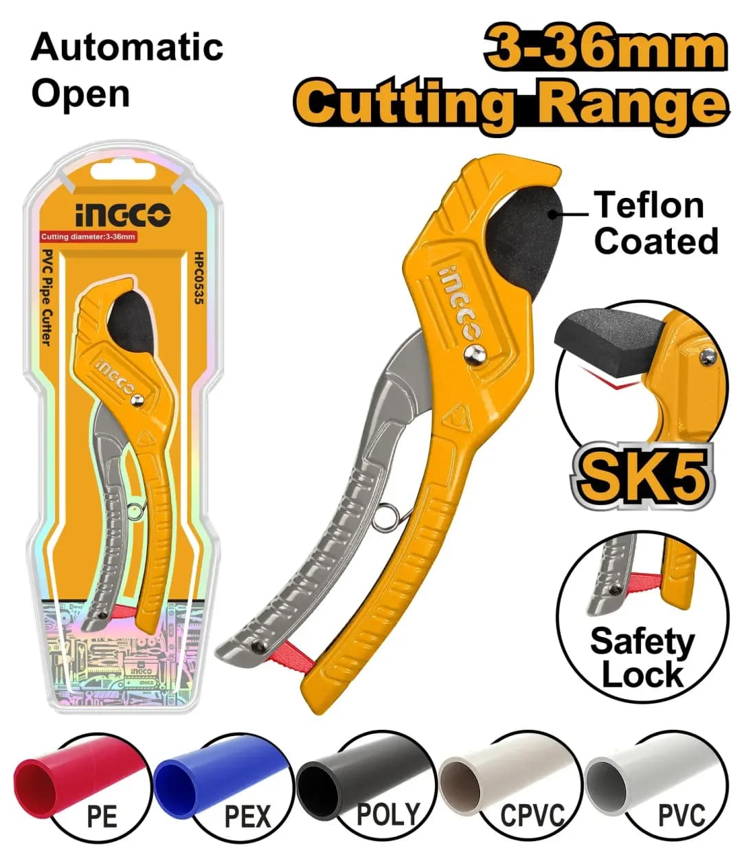 COUPE TUBE INGCO 36MM HPC3135